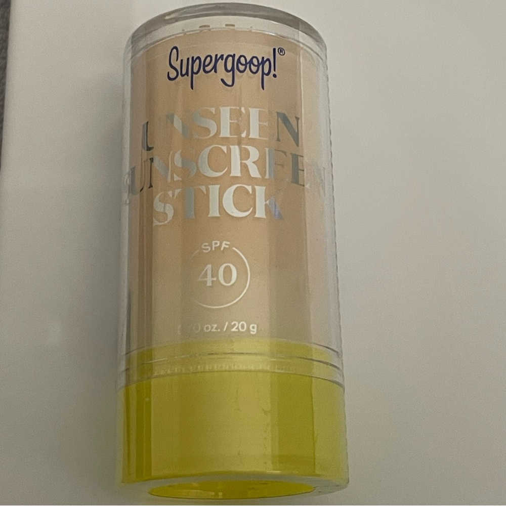 Supergoop! Unseen Sunscreen Stick SPF 40 - Clear and Yellow